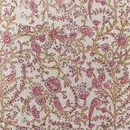 Wild Briar Botanical Floral Vines Natural Linen Pillow Cover