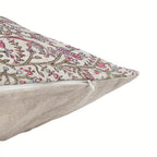 Wild Briar Botanical Floral Vines Natural Linen Pillow Cover