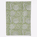 Garden Sage Green & Olive Green Hand Block Printed Cotton Tablecloth