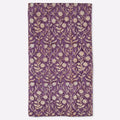 Garden Archive Purple & Orange Hand Block Printed Cotton Tablecloth