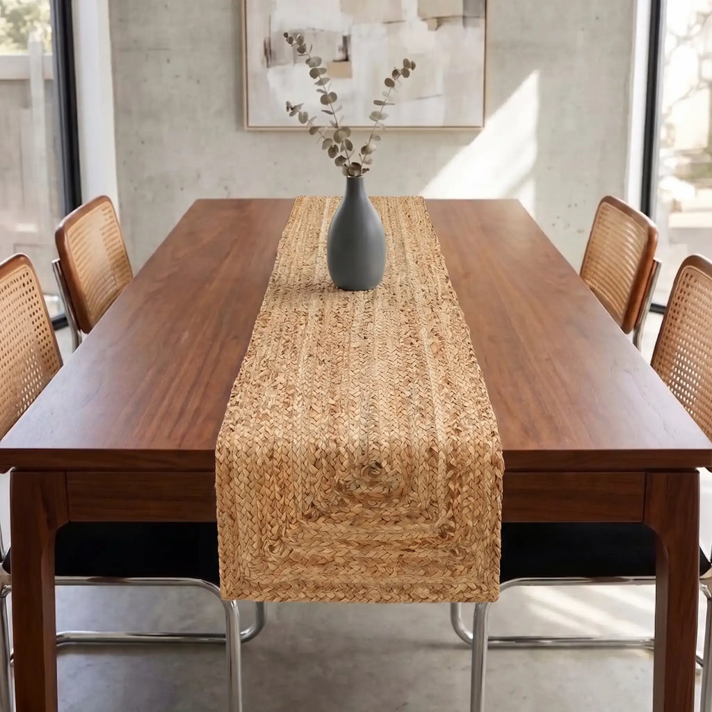 Wicker Natural Woven Jute Table Runner