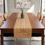 Wicker Natural Woven Jute Table Runner