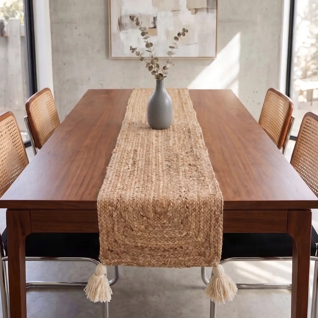 Dune Natural Woven Jute Table Runner