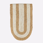 Juno Natural & White Woven Jute Table Runner