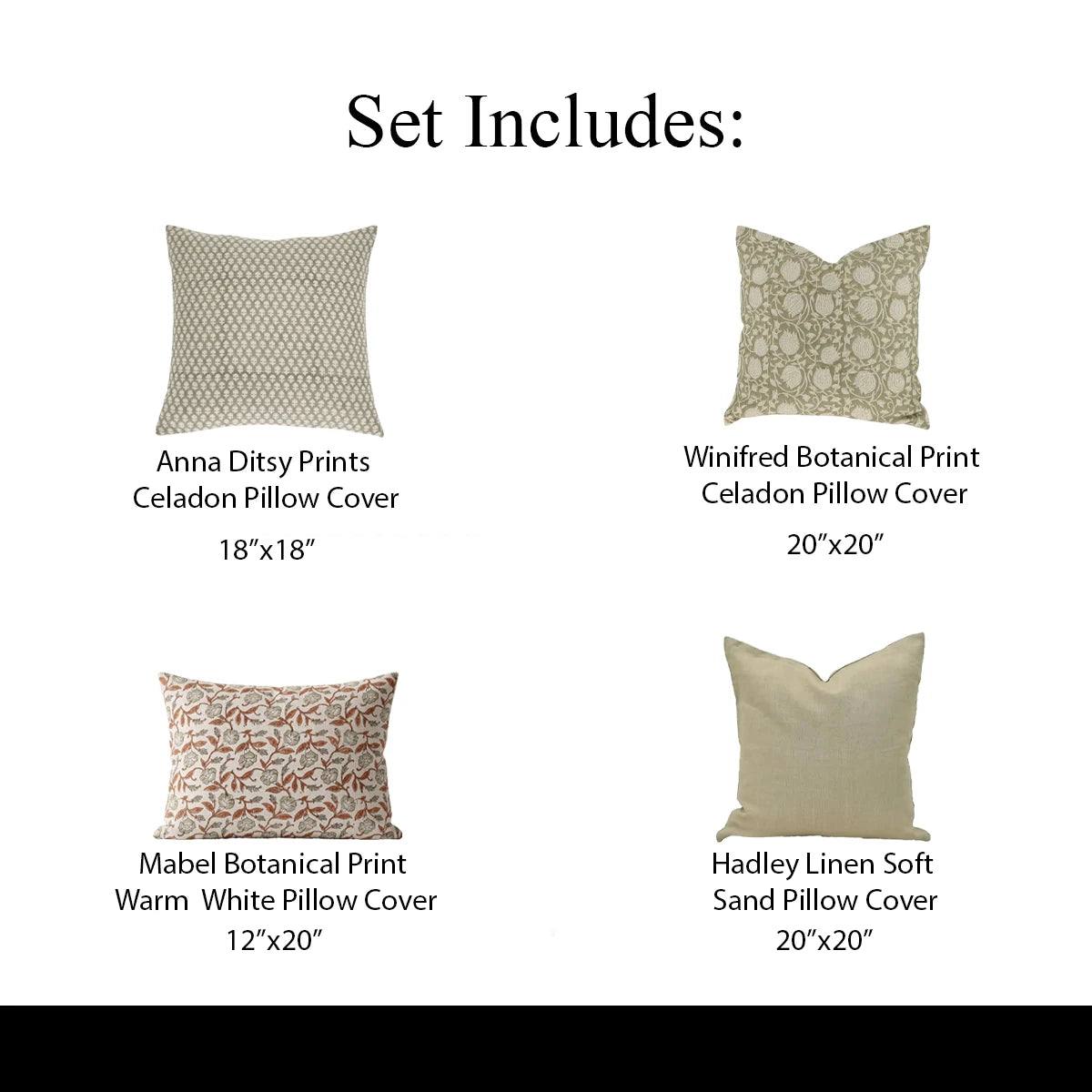 Soft Balance Pillow Cover (Set 4) Bundle