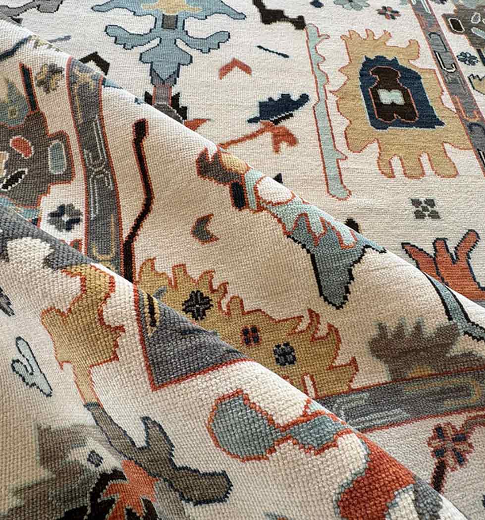 Ethan Hand Knotted Oushak Rug Hand-Knotted