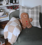 Carla Plaid Checkered Throw Blanket Cotton Throws