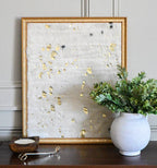 Rustic Gold Veil Textile Wall Art Wall Art