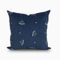 Ink Blue Embroidered Velvet Cushion Cover Pillow Covers