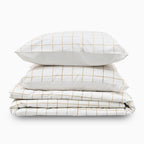 Soft Checks Bedsheet Set