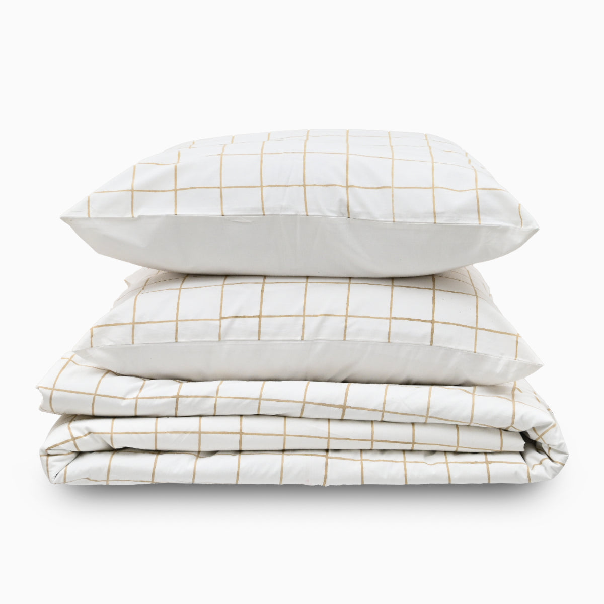 Soft Checks Bedsheet Set