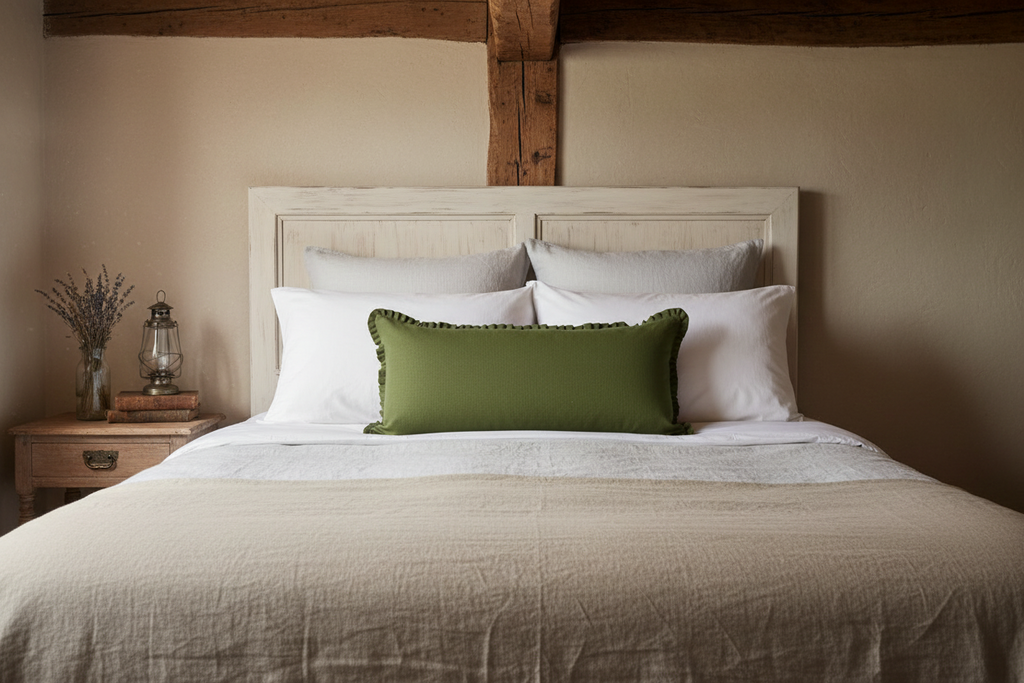 Quincy Linen Woodland Green Pillow Cover Pillow Covers