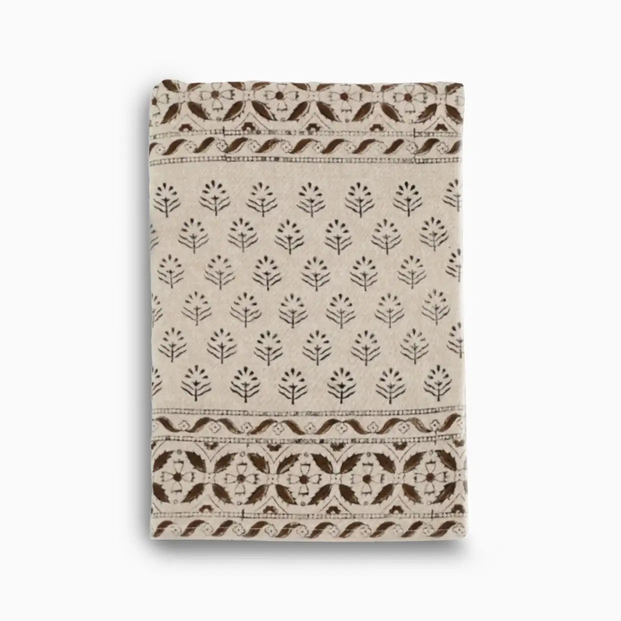 Amelia Floral Block Print Tablecloth