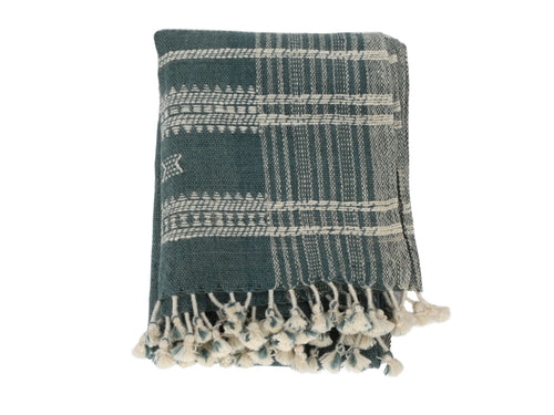 Bhujodi Table Runner - Blue Gray Table Runners