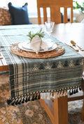 Bhujodi Table Runner - Blue Gray/Multicolor - Maple Village Lane