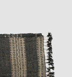 Bhujodi Handwoven Wool Textured Throw Black