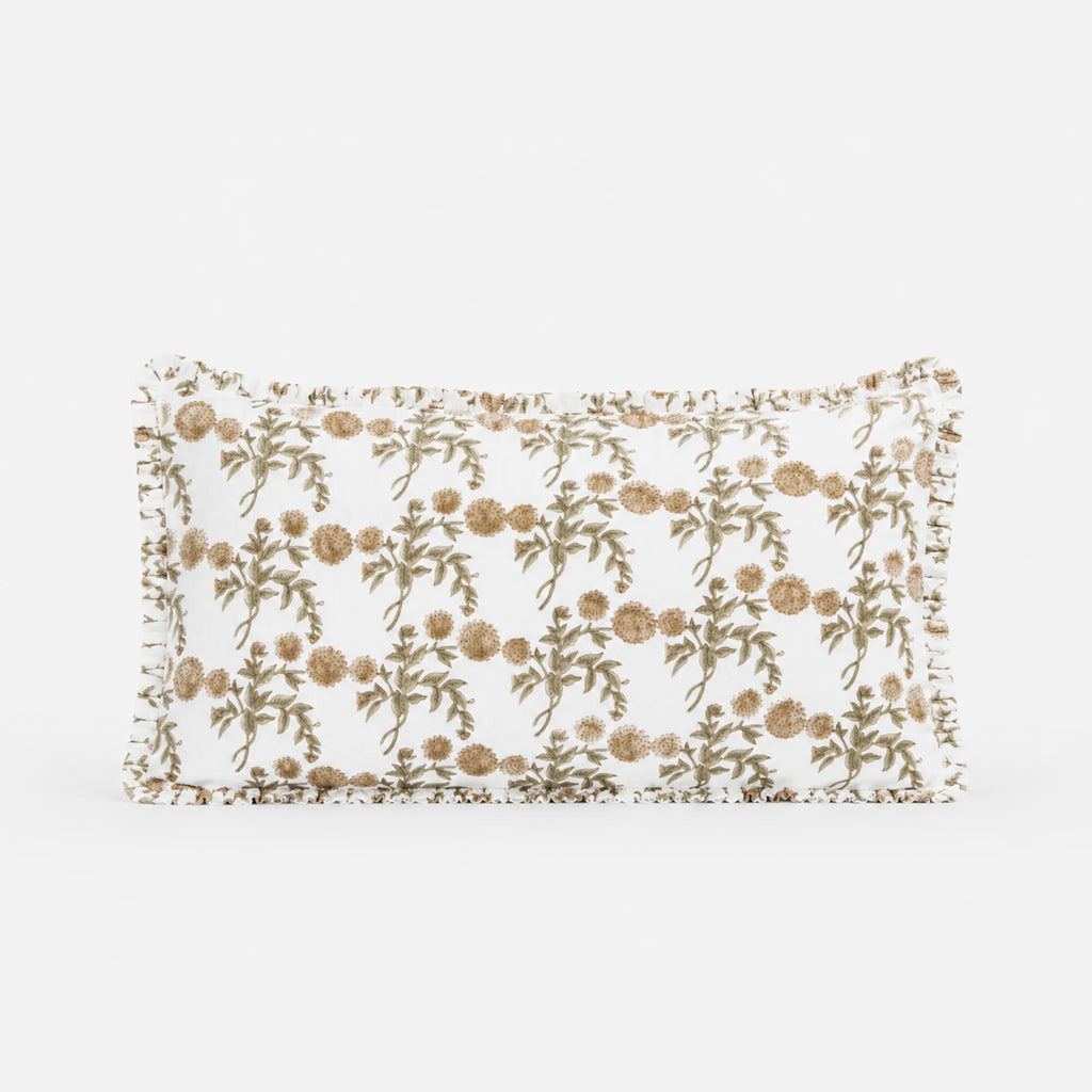Floral patterned doormat on a white background