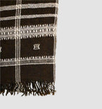 Handwoven Vintage Bhujodi Bed Throw Brown