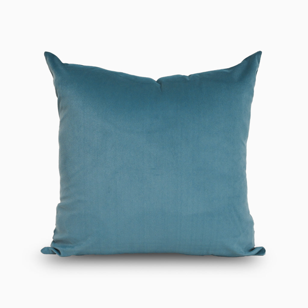 Teal Solid Velvet Cushion Cover Pillow Covers