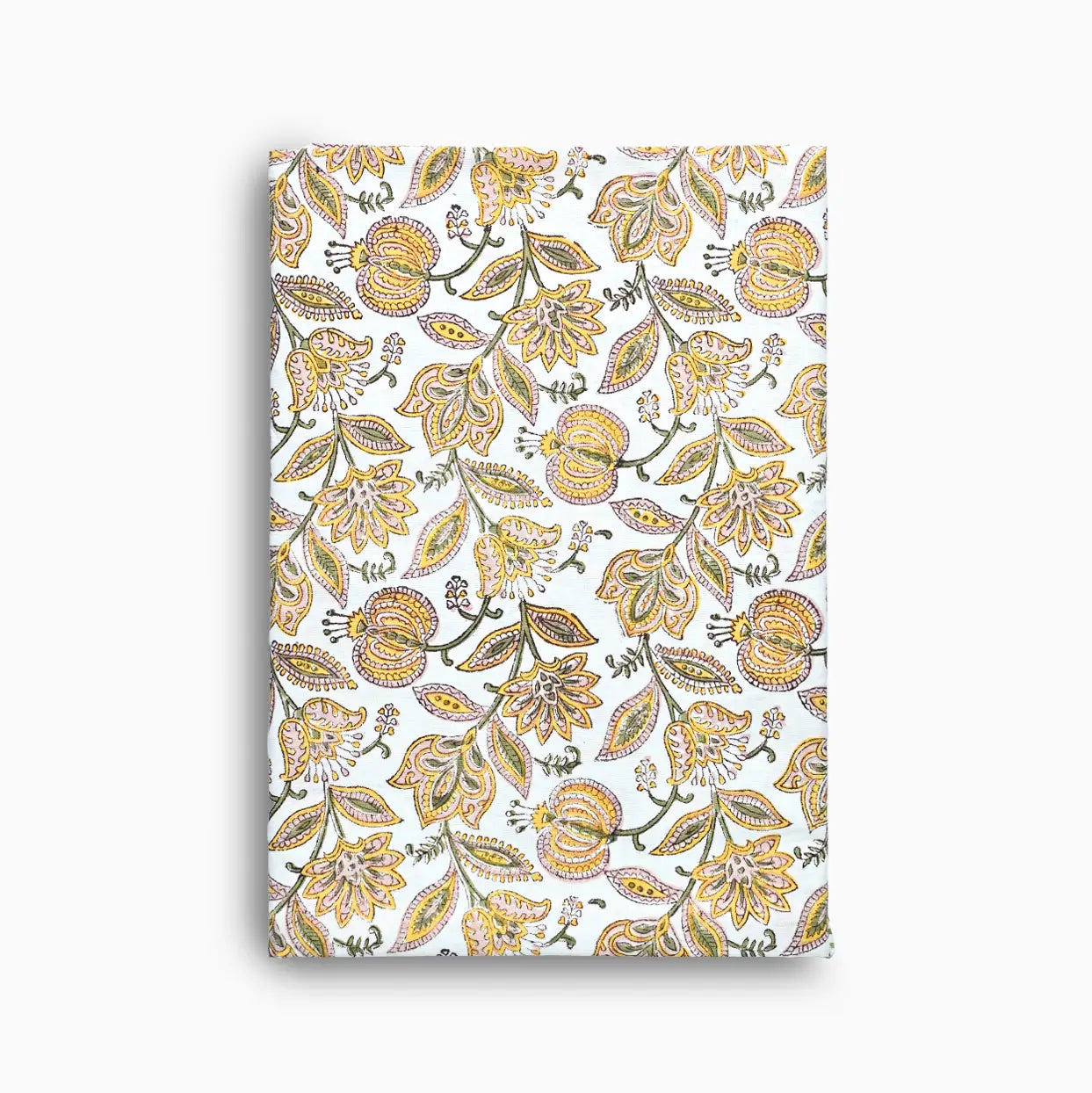 Faith Floral Block Print Tablecloth