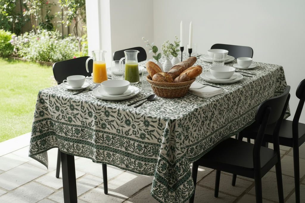 Talene Botanical Print Table Cloth