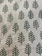 Diane Hand Block Printed Linen Fabric For Upholstery Linen Fabric