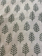 Diane Hand Block Printed Linen Fabric For Upholstery Linen Fabric