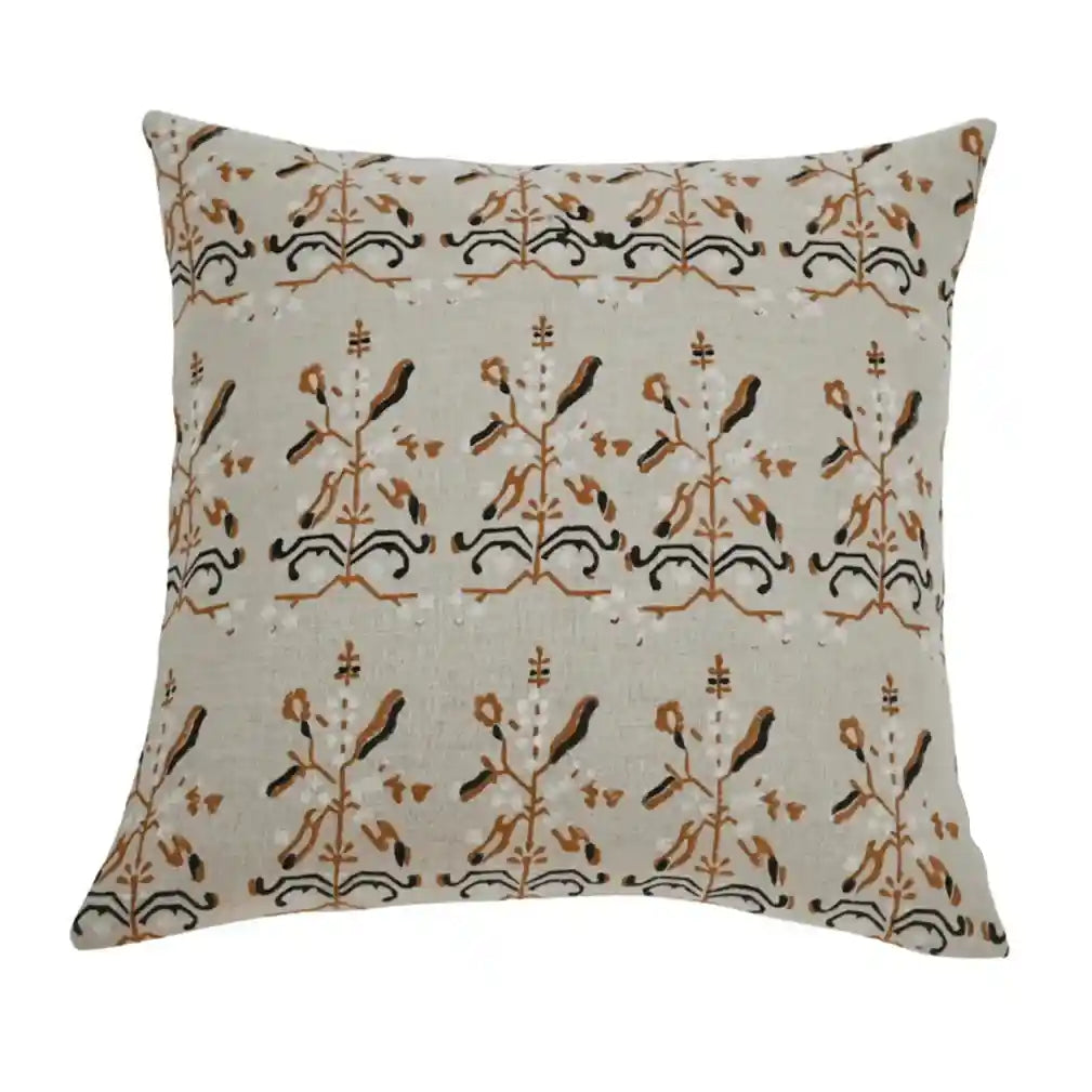 Anastasia Abstract Natural Linen Pillow Cover Single Sided Pillow Covers