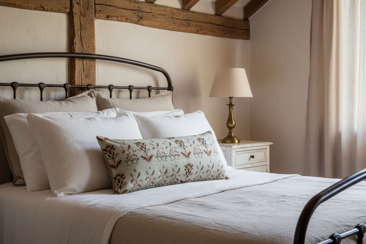 Anastasia Abstract Natural Linen Pillow Cover Pillow Covers