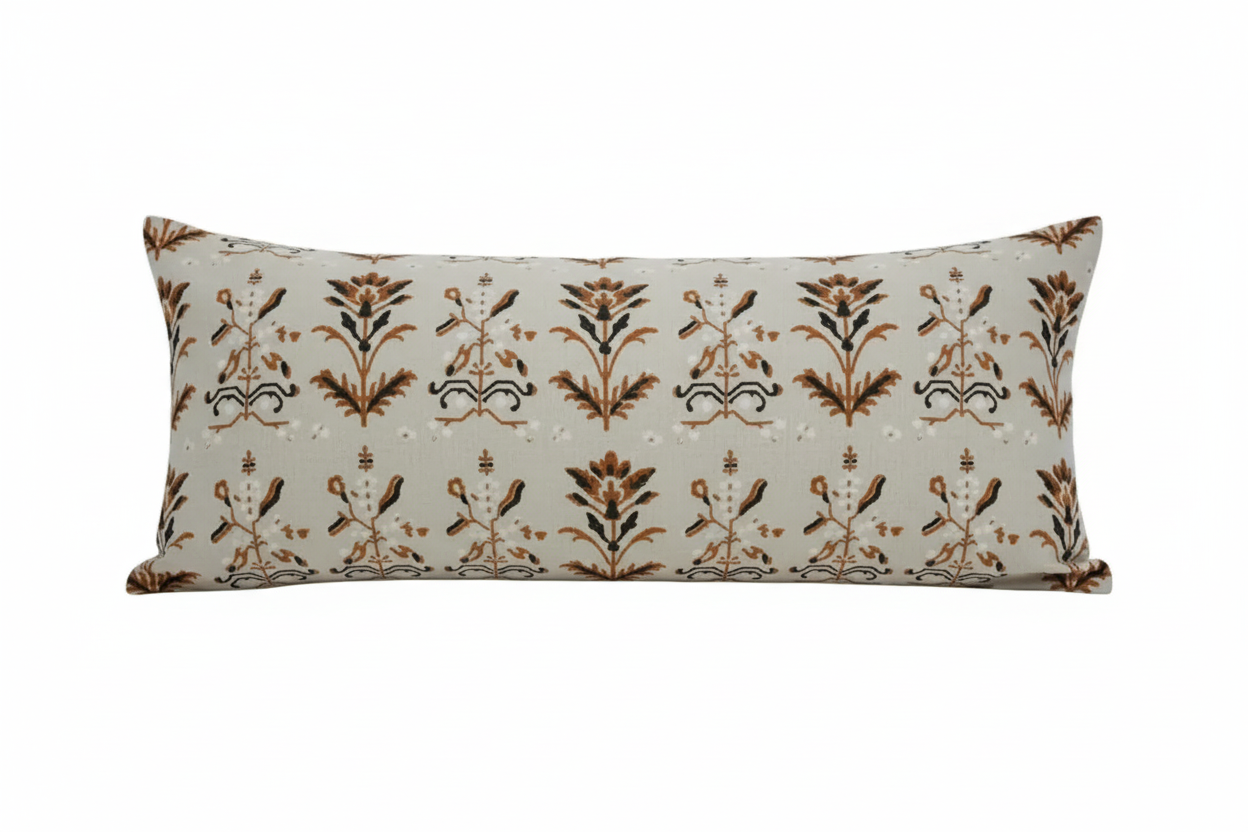 Anastasia Abstract Natural Linen Pillow Cover Pillow Covers