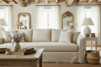 Audrey Ditsy Prints Oat Pillow Cover Pillow Covers