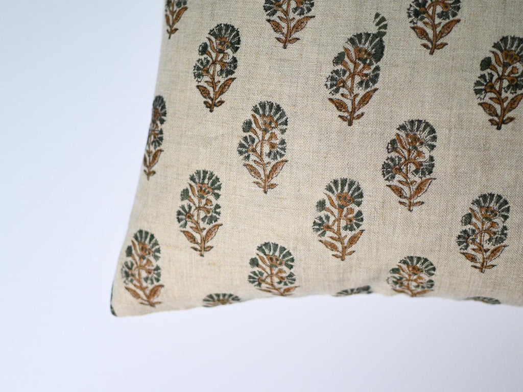 Talena Ditsy Prints Warm White Pillow Cover Pillow Covers