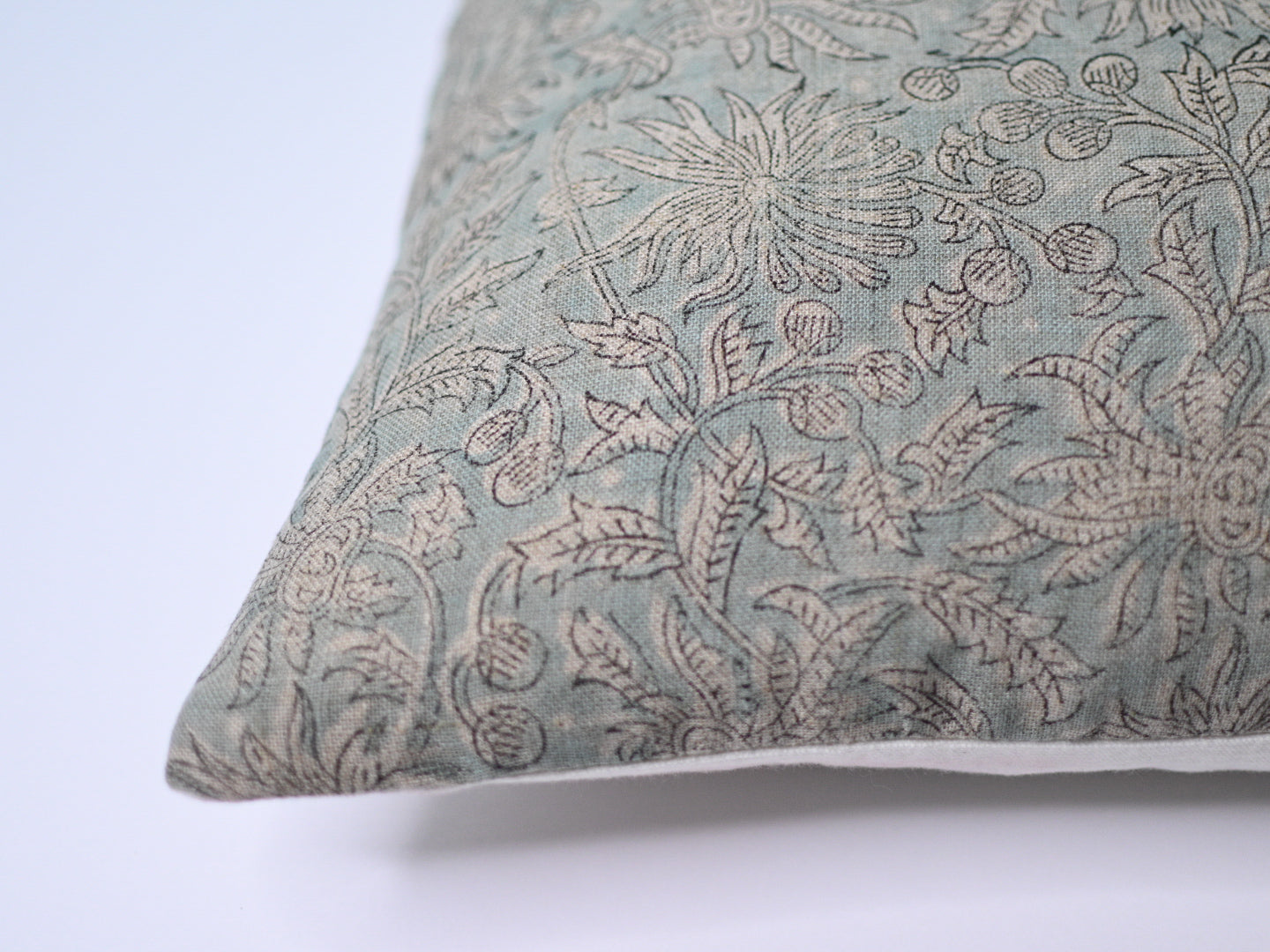 Aisling Botanical Print Icy Blue Pillow Cover Pillow Covers