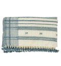 Handwoven Vintage Bhujodi Bed Throw - Azure - 40" x 90"