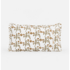 Floral patterned table runner on a white background