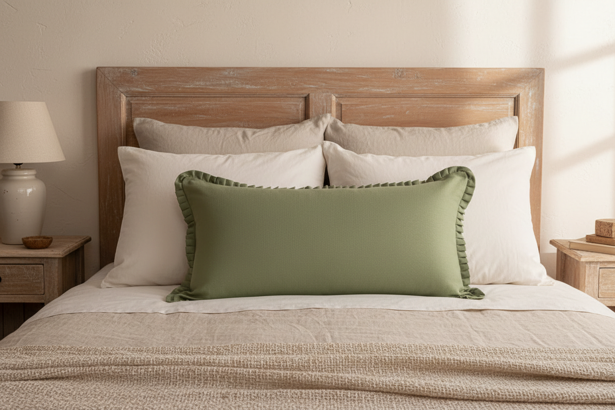 Penrose Linen Vintage Sage Pillow Cover Pillow Covers