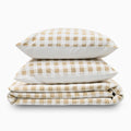 Striped Checks Bedsheet Set Bedsheet
