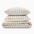Striped Checks Bedsheet Set Bedsheet