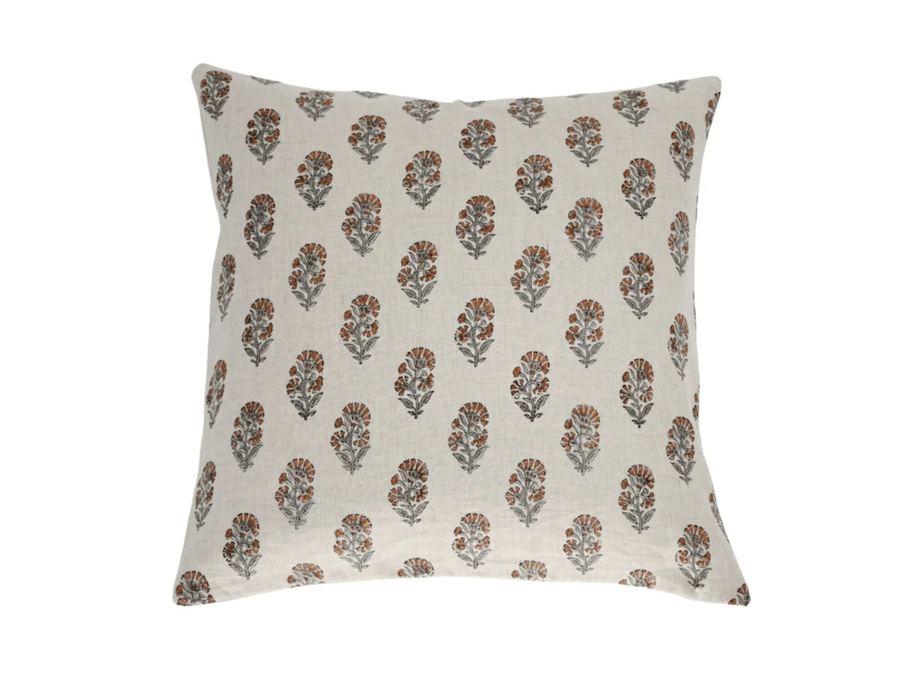 Edwin Ditsy Prints Warm White Pillow Cover 26" x 26" Double Sided Pillow Covers
