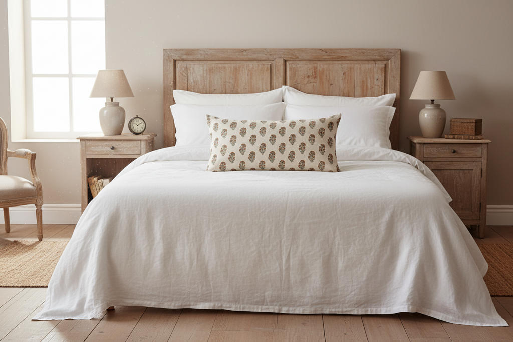 Edwin Ditsy Prints Warm White Pillow Cover Pillow Covers
