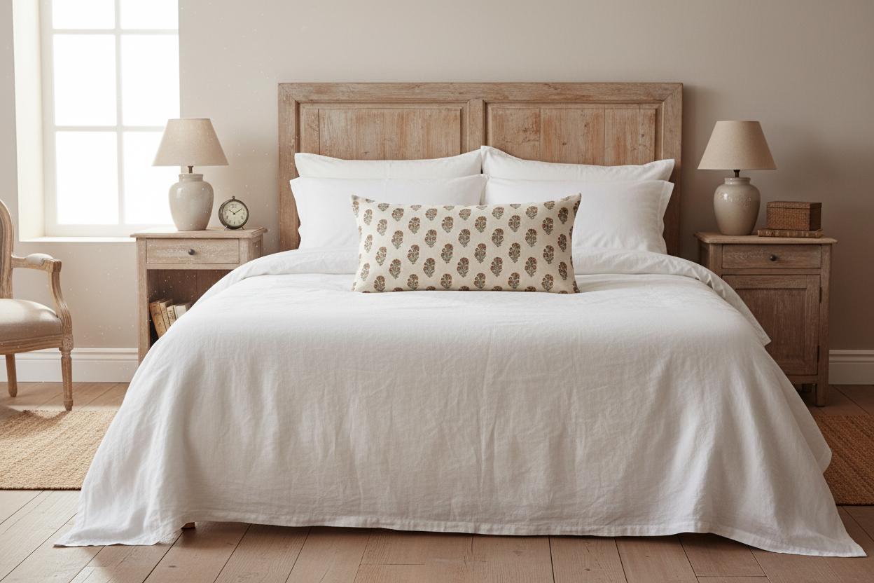 Edwin Ditsy Prints Warm White Pillow Cover Pillow Covers