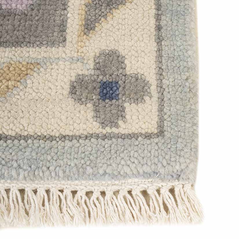 Camellia Hand-Knotted Wool Oushak Rug Hand-Knotted