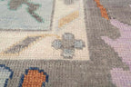 Camellia Hand-Knotted Wool Oushak Rug Hand-Knotted