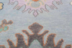 Camellia Hand-Knotted Wool Oushak Rug Hand-Knotted