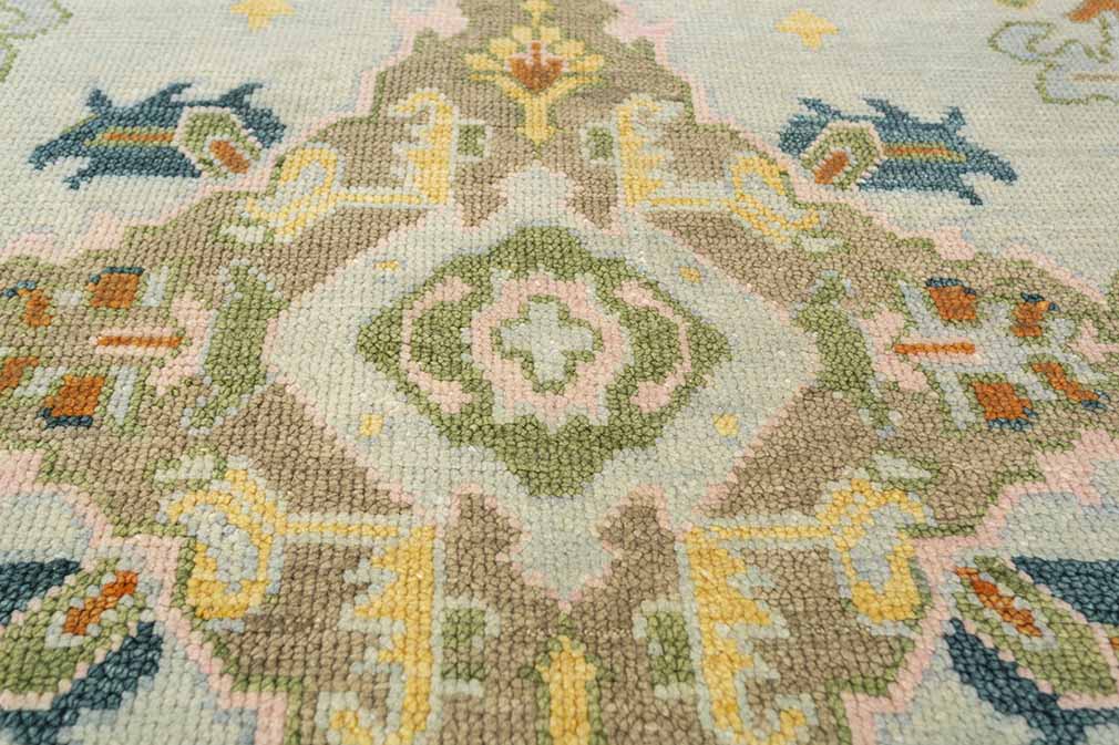 Celestia Hand-Knotted Wool Oushak Rug Hand-Knotted