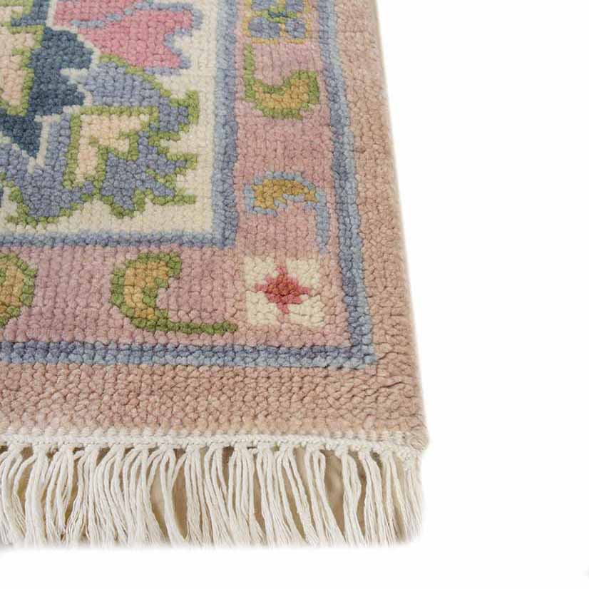 Zinnia Hand-Knotted Wool Oushak Rug Hand-Knotted