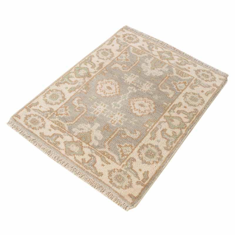 Celandine Hand-Knotted Wool Oushak Rug Hand-Knotted