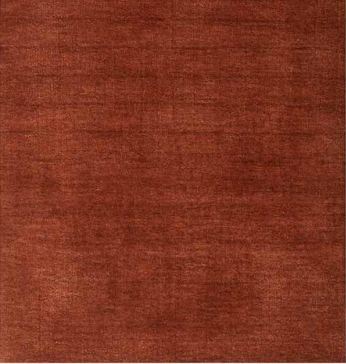 Rectangular red-brown rug on a white background