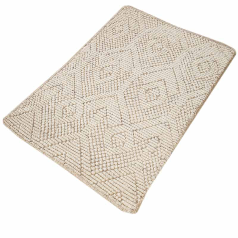 Caelan Hand-Knotted Wool-Blend Rug Hand-Knotted