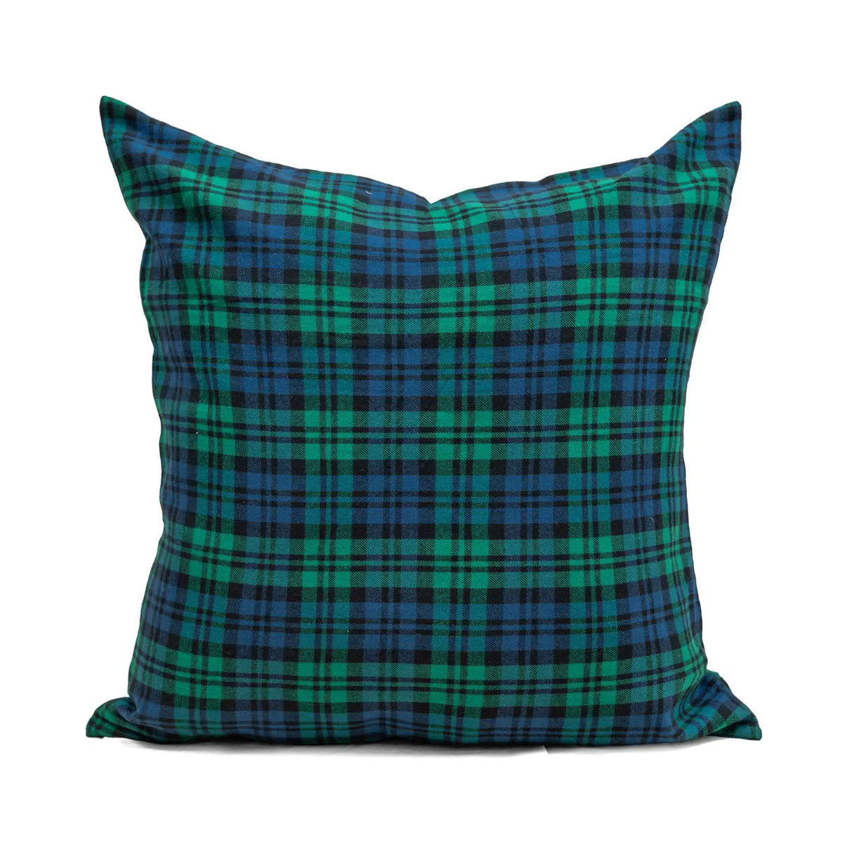 Winter Green Plaid Pillow Cover